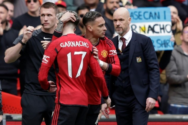 Garnacho and Antony are available for moves from Man Utd. AFP