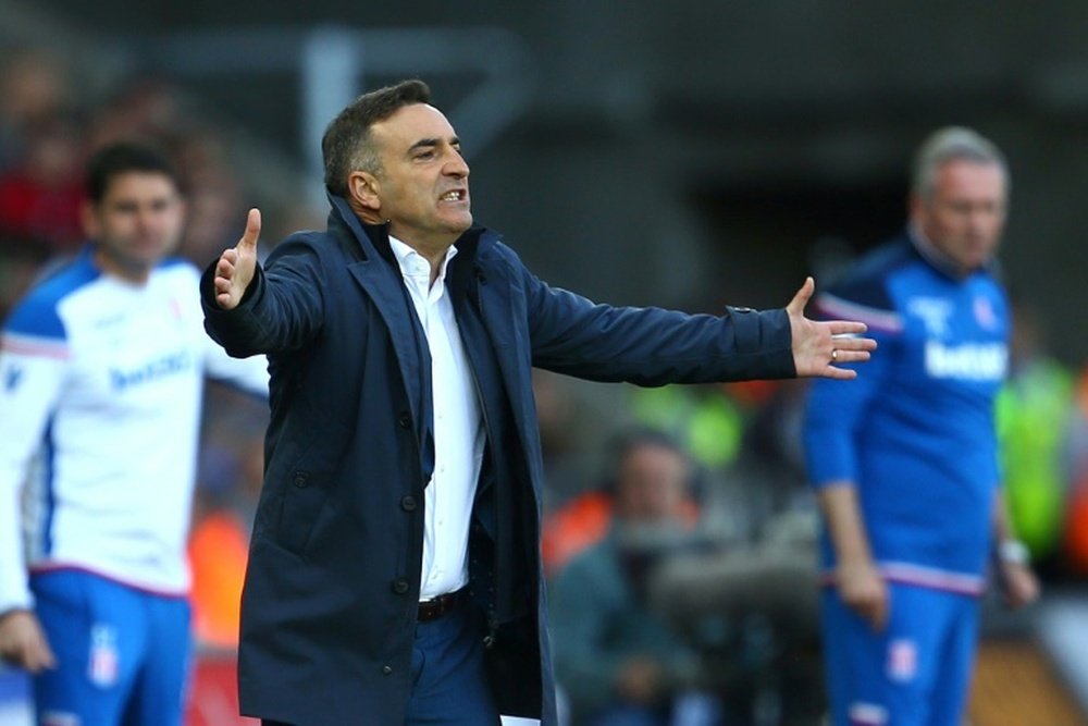 Carvalhal has been let go by Swansea. AFP