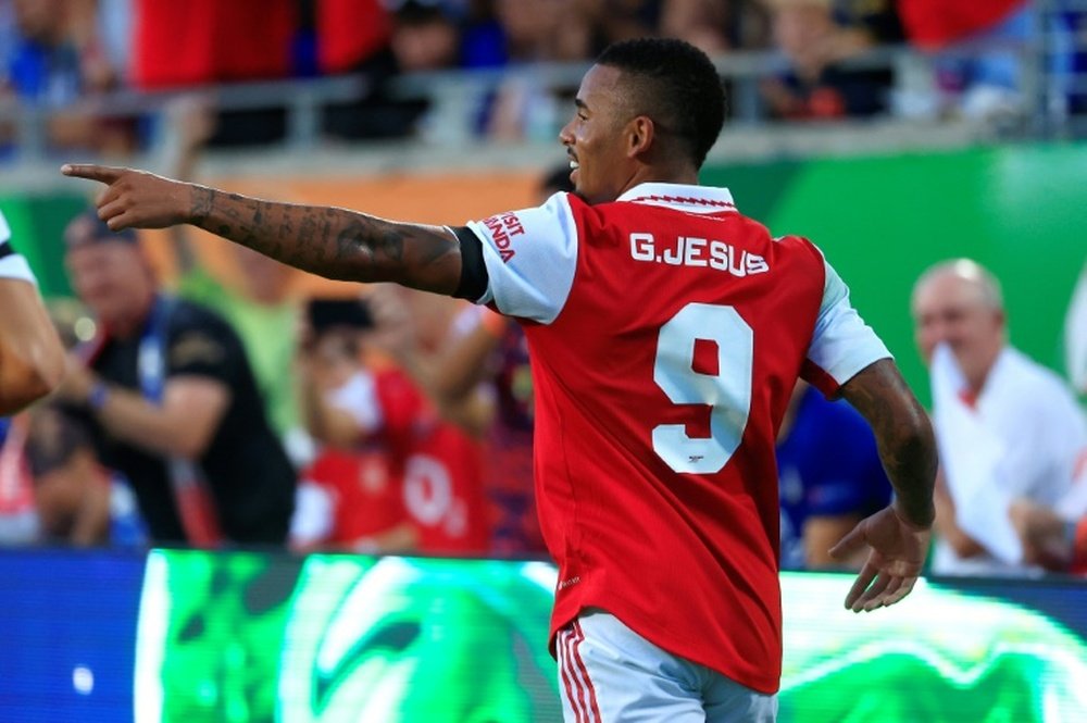 Jesus on target as Arsenal thrash Chelsea. AFP