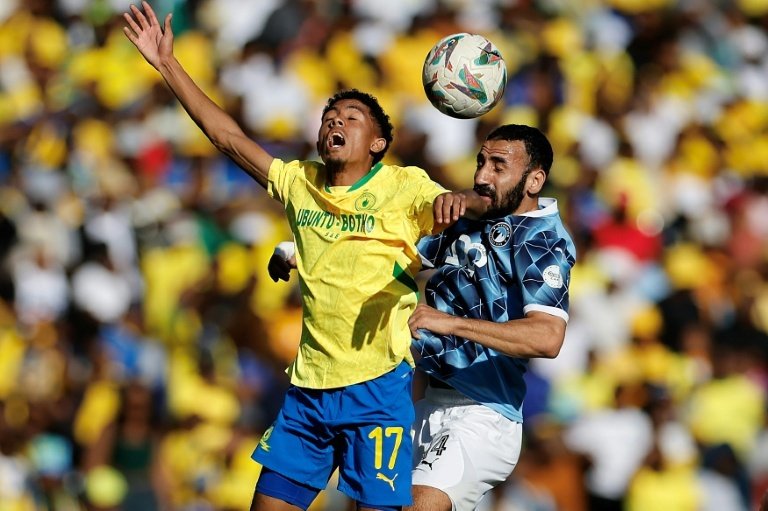 Pyramids stun Sundowns with late equaliser in first leg of final