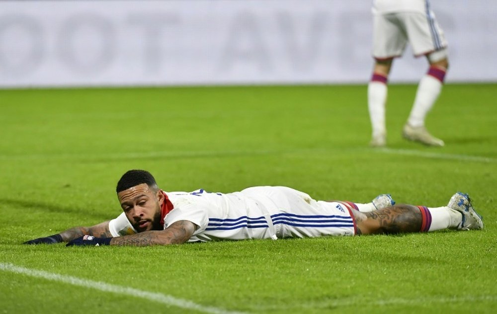 Depay and Lyon suffered an early exit from the French League Cup. AFP