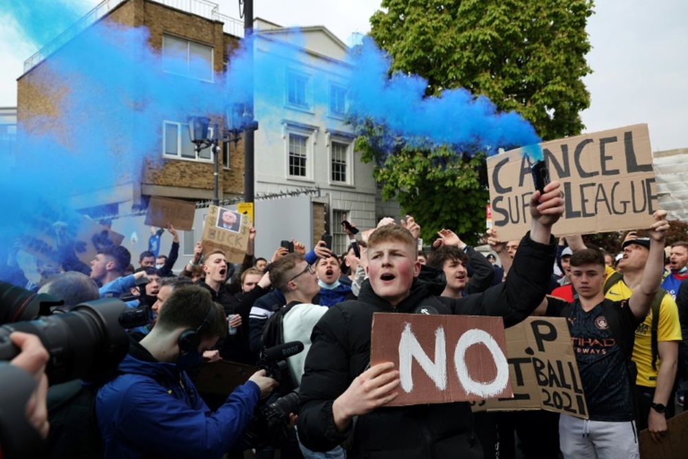 The Government wants Premier League clubs to pay a transfer tax to help lower league clubs. AFP