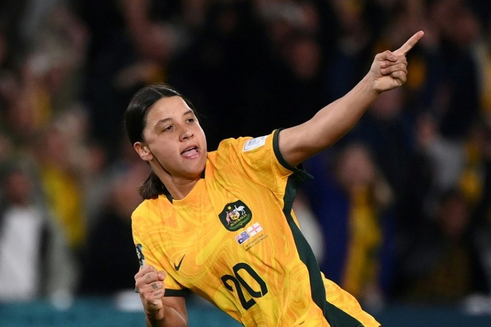 Australia forward Sam Kerr has had a training facility named in her honour. AFP