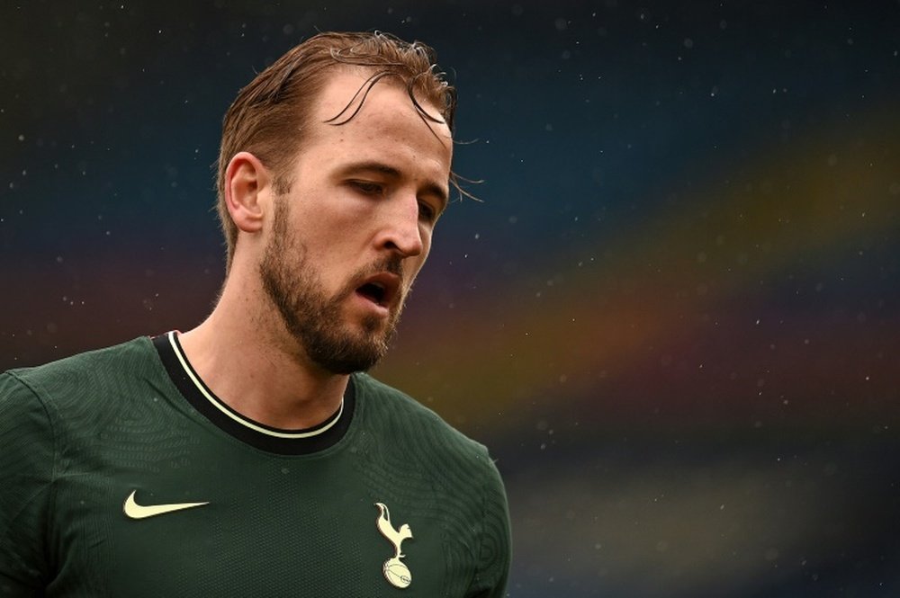 Harry Kane has been linked with a move away from Spurs this summer. AFP