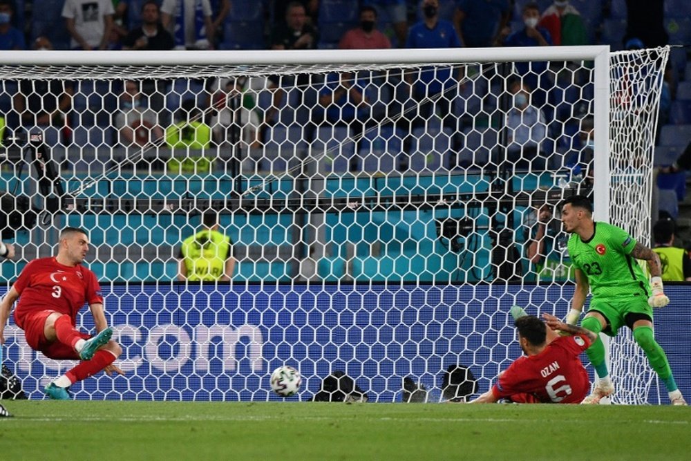 Merih Demiral has been dropped after his own goal v Italy. AFP