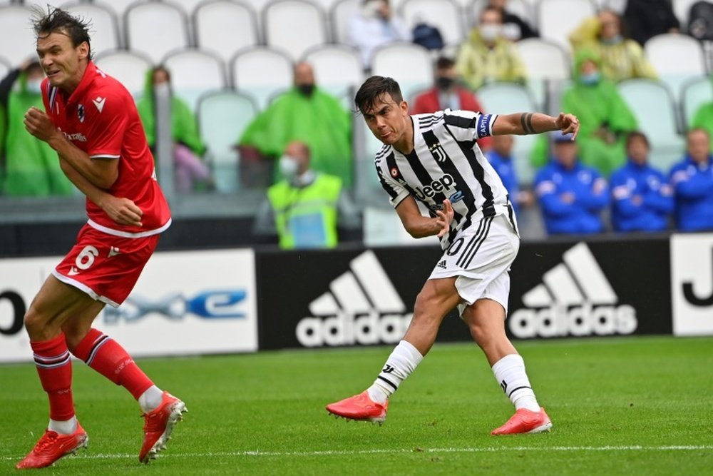 Dybala scored in his last appearance for Juve, against Sampdoria. AFP