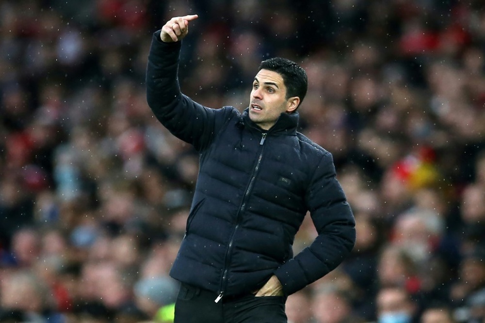 Covid problems for Arsenal manager Mikel Arteta. AFP