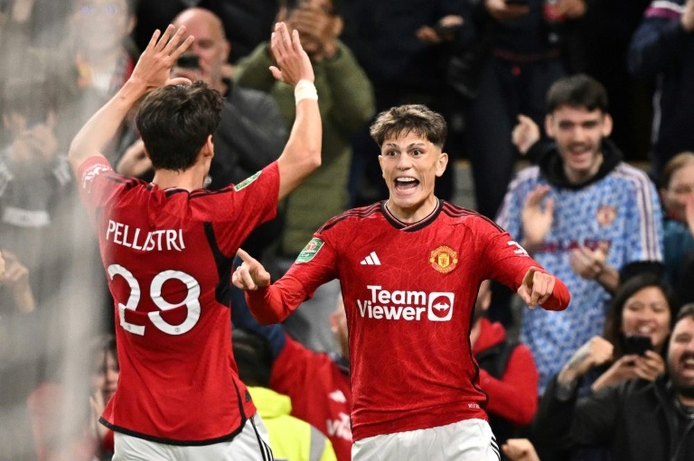 Ten Hag demands more from Man Utd's Garnacho. AFP