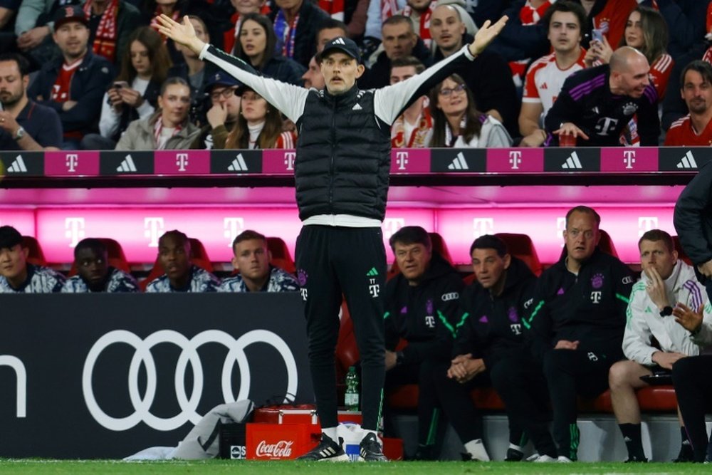 Bayern Munich coach Thomas Tuchel conceded his side's title hopes were over this season. AFP