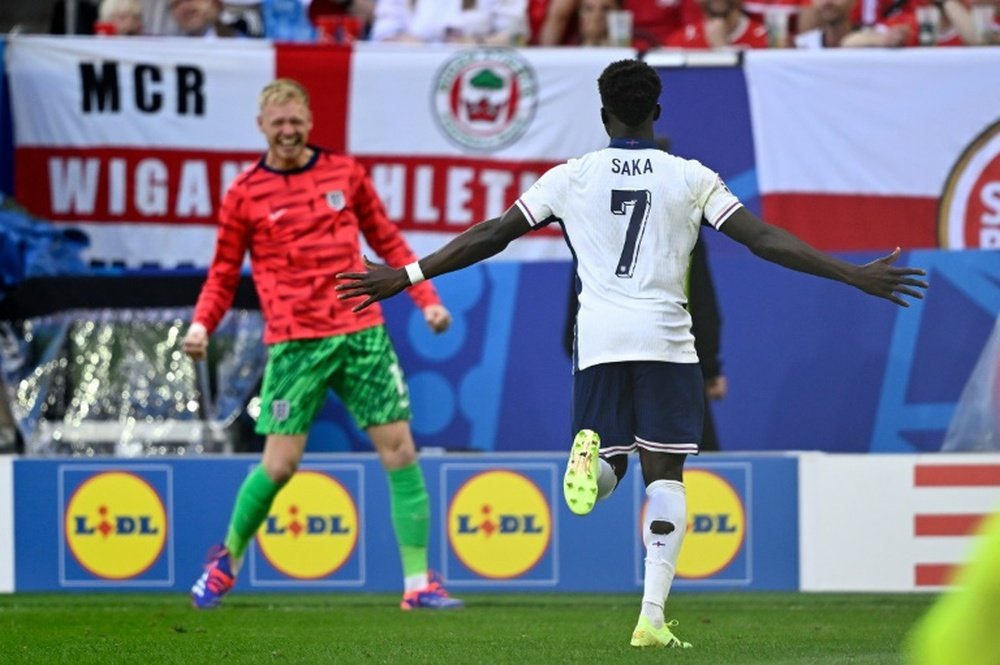 Saka's England will face off against Cody Gakpo and his Netherlands teammates on Wednesday. AFP