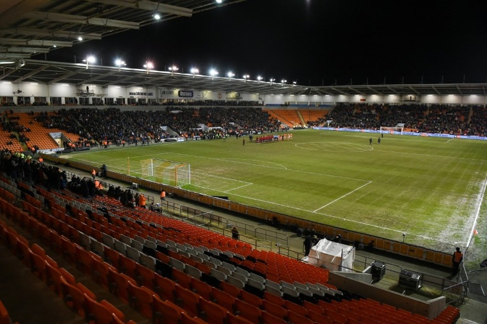 Blackpool fans were clear in their feelings towards the club owner. GOAL