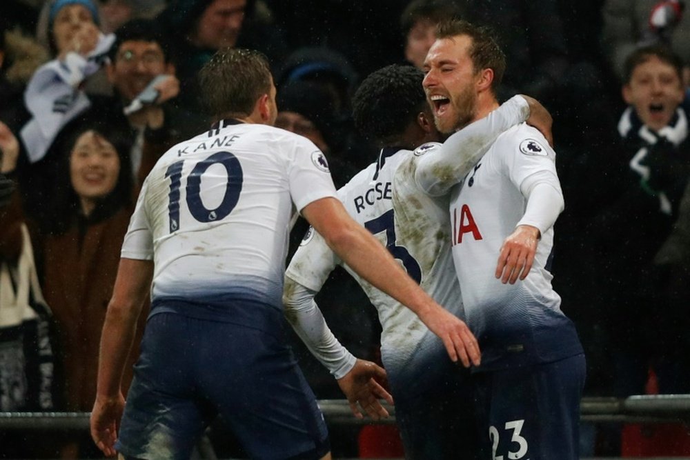Eriksen's late goal means Spurs stay third. AFP