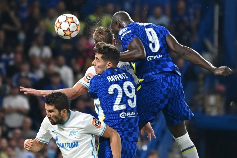 Lukaku scores again for Chelsea as they get the first Champions League win of the season. AFP