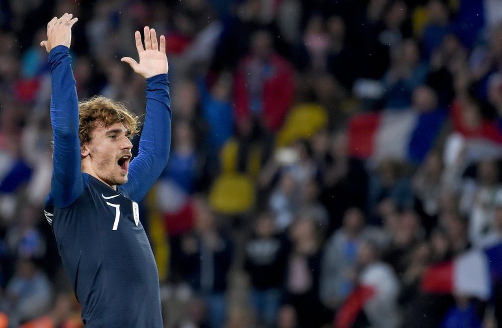 Griezmann scored one goal and gave one assist in win over Bolivia in Nantes. AFP
