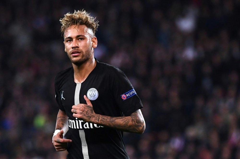Neymar didn't perform at his best against napoli. AFP