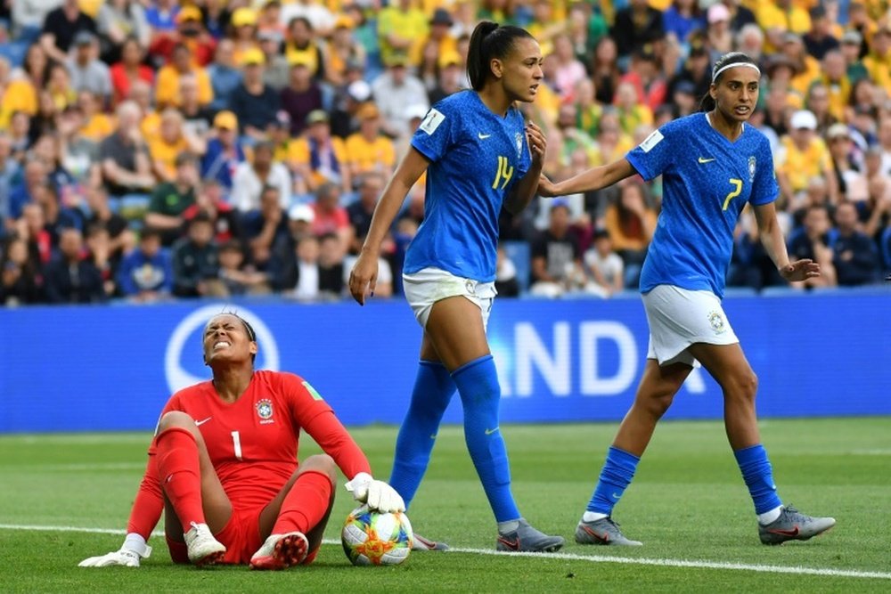 Brazil suffered a disappointing collapse against Australia. AFP