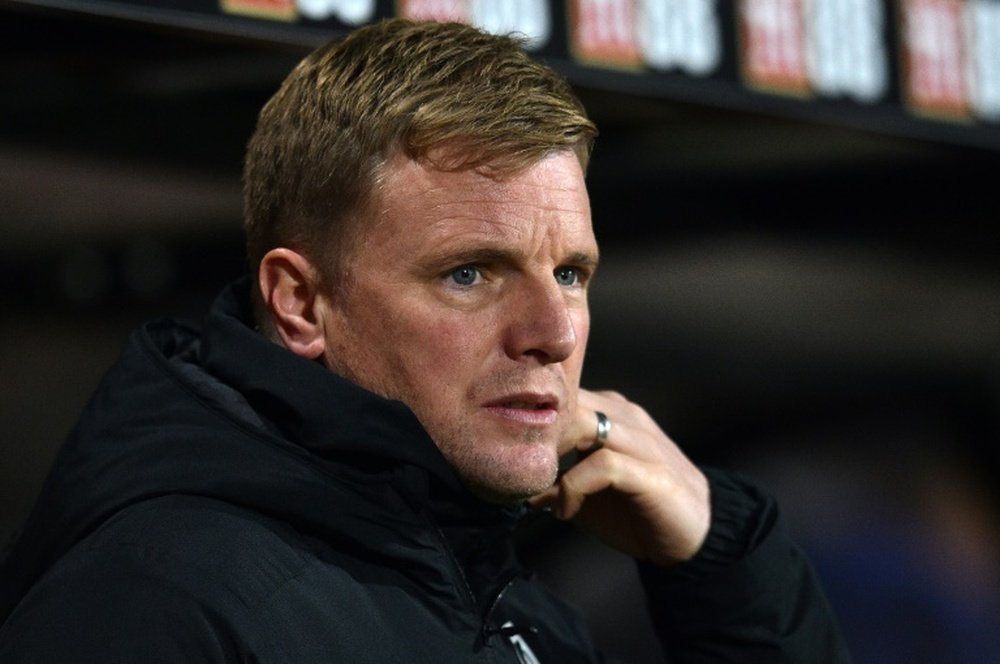 Eddie Howe admits there is a lot of pressure on him at Newcastle. AFP