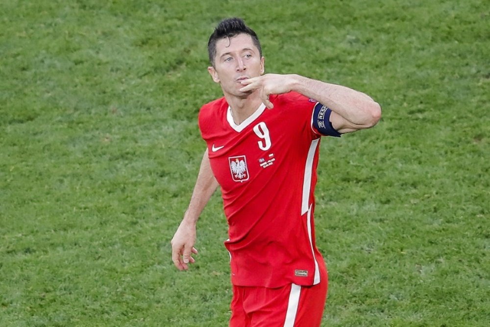 Robert Lewandowski has won the award two years in a row. AFP