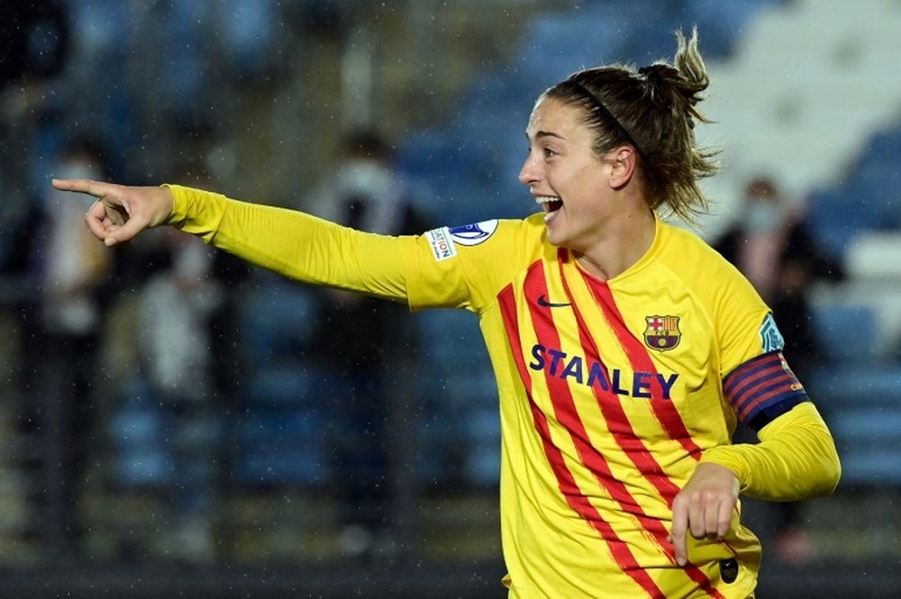 Alexia Putellas will be hoping to lead Barcelona to the Womens Champions League final. AFP