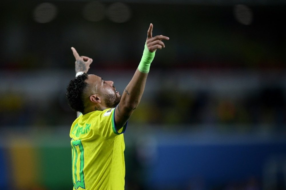 Neymar has now scored 79 international goals for Brazil. AFP