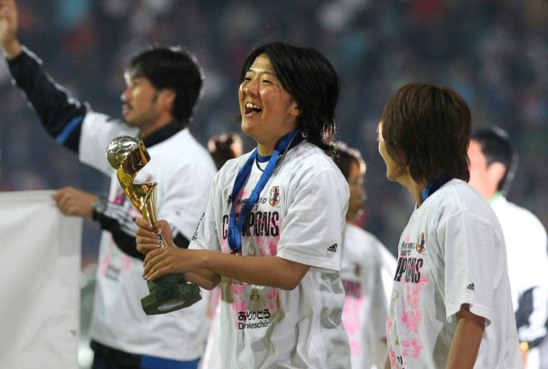 Women's World Cup winner Yuki Nagasato, who made history with a brief spell playing for a men's team, said she had given "every last drop" as the Japanese striker announced her retirement from football.