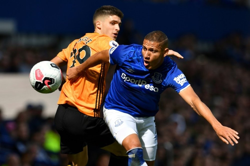 Richarlison was the difference between Everton and Wolves. AFP