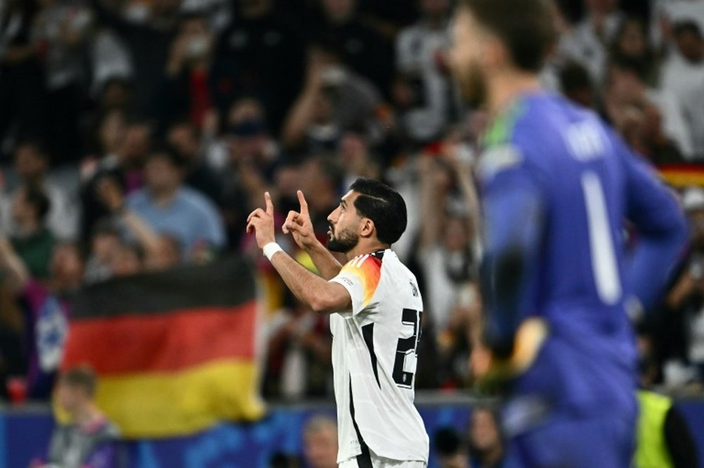 Emre Can scored a goal after coming off the bench in Friday's 5-1 win over Scotland. AFP