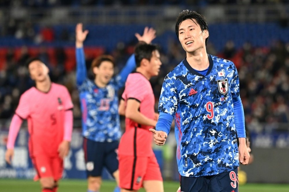 Japan beat South Korea 3-0 in an international friendly. AFP