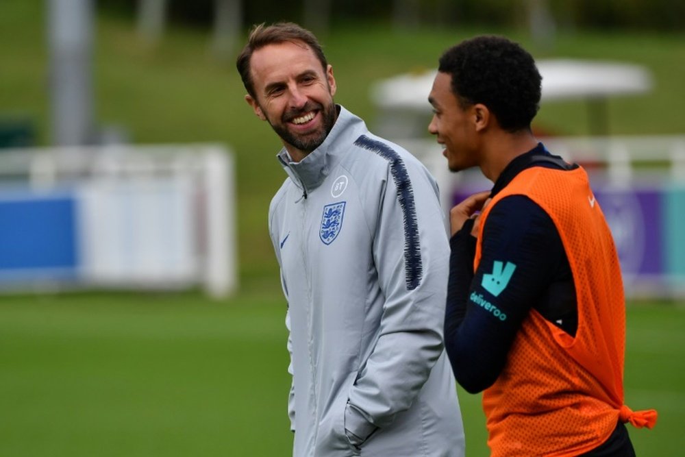 Southgate is happy to have too many players to choose from. AFP