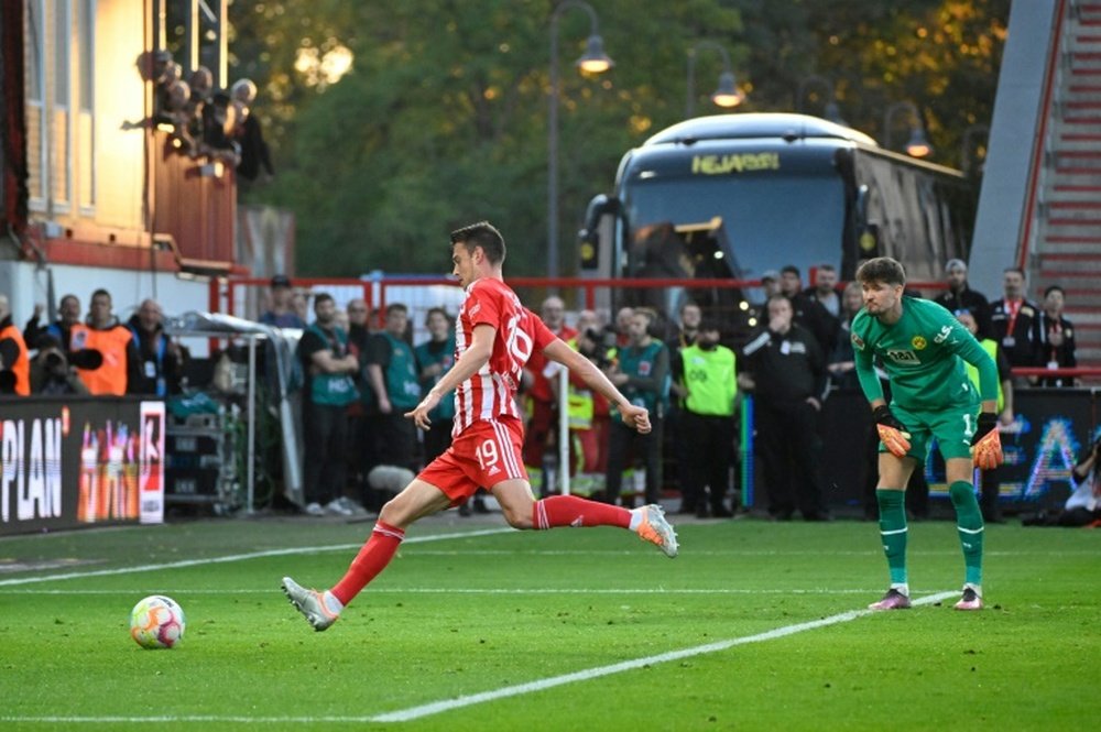 Union Berlin still top of the Bundesliga. AFP