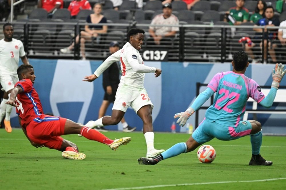 Jonathan David and Alphonso Davies lead Canada to the CONCACAF Nations League final. AFP