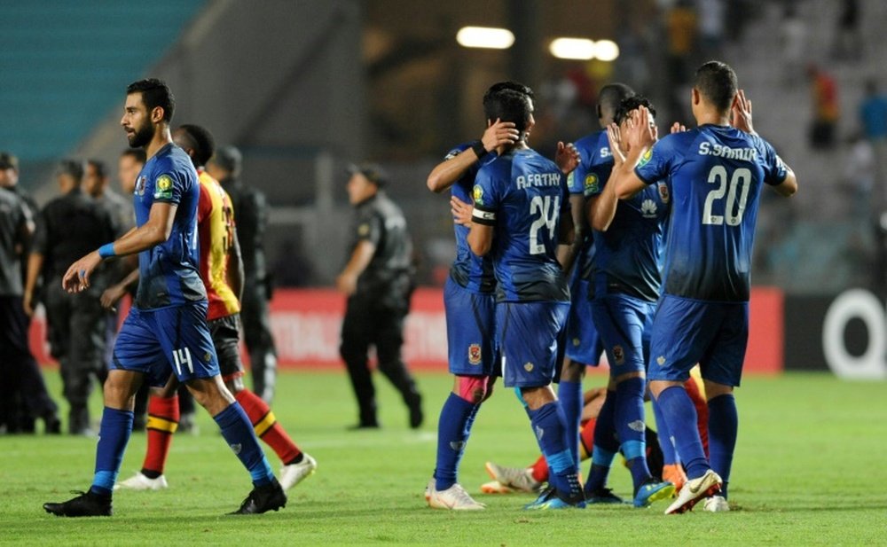 Al-Ahly SC were victorious against Tunisia's ES Tunis in the CAF Champions League group A match. AFP