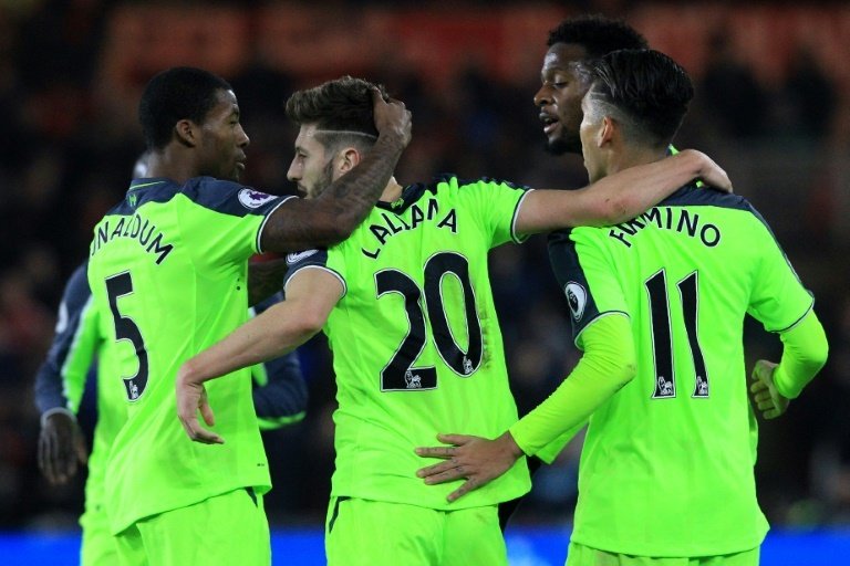 Lallana brace gets Liverpool rolling again