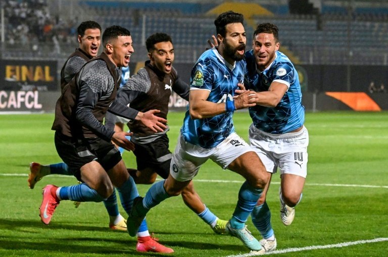 Pyramids won the CAF Champions League for the first time. AFP
