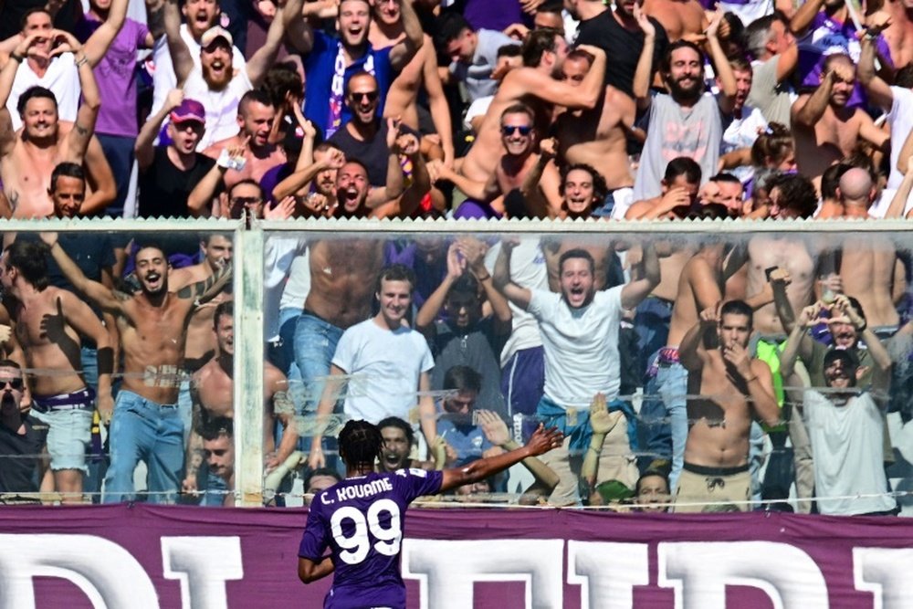 Kouame scored to give Fiorentina a point v Juventus. AFP