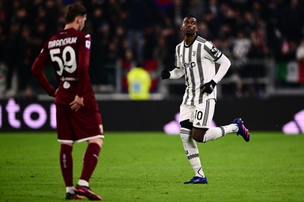 Pogba played for the first time since returning to Juventus last summer. AFP
