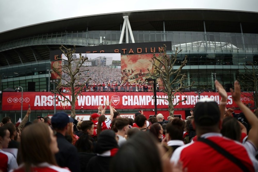 Arsenal won their first European title in 18 years. AFP