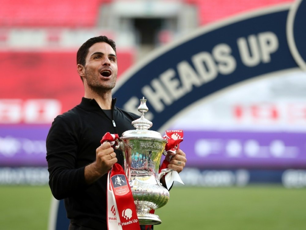 Mikel Arteta is looking for an even better Arsenal season this term. AFP