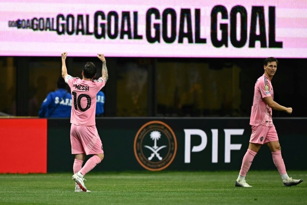 Messi scored the winner as Inter Miami defeated Porto. AFP