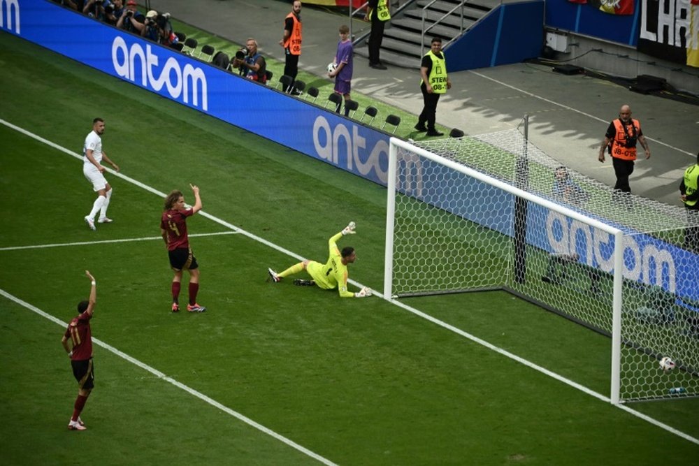 Slovakia's Ivan Schranz scored the winner against Belgium. AFP