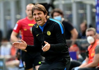 Conte's first victory with Spurs. AFP