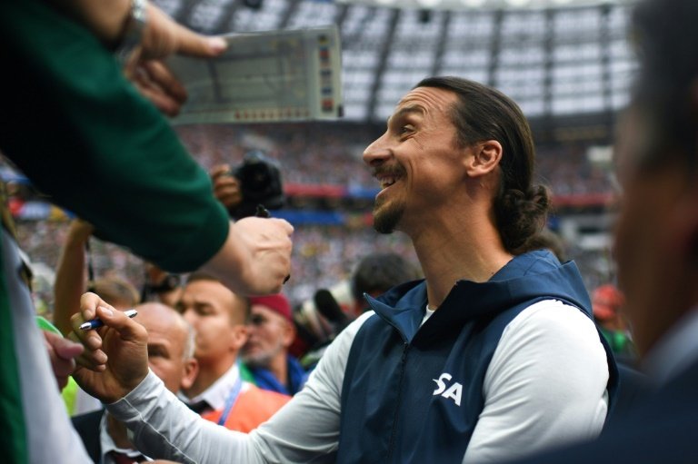 Ibrahimovic is backing Sweden. AFP