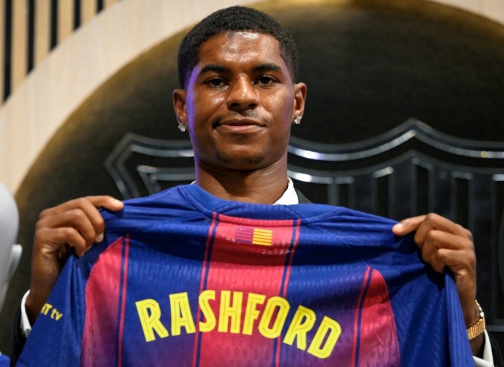 Rashford signed for Barcelona on loan from Manchester United on Wednesday. AFP