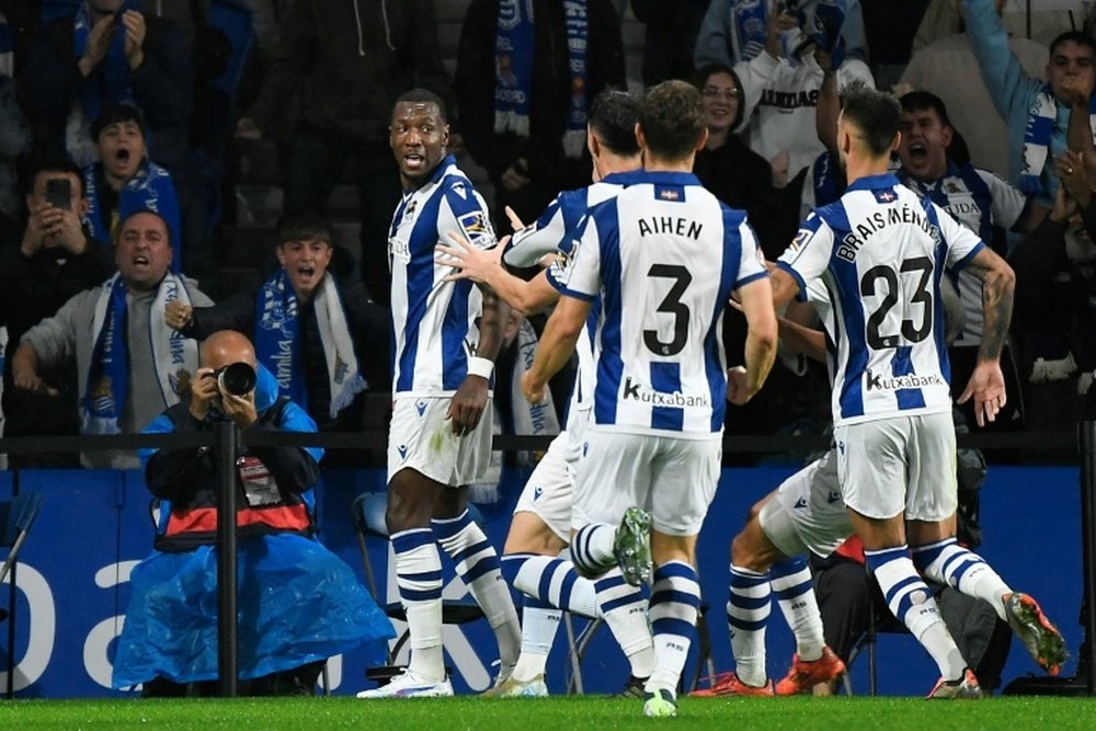 Barcelona had a Robert Lewandowski goal controversially disallowed. AFP