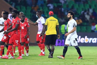 Salah strike gives Egypt victory over Guinea-Bissau at Cup of Nations. AFP