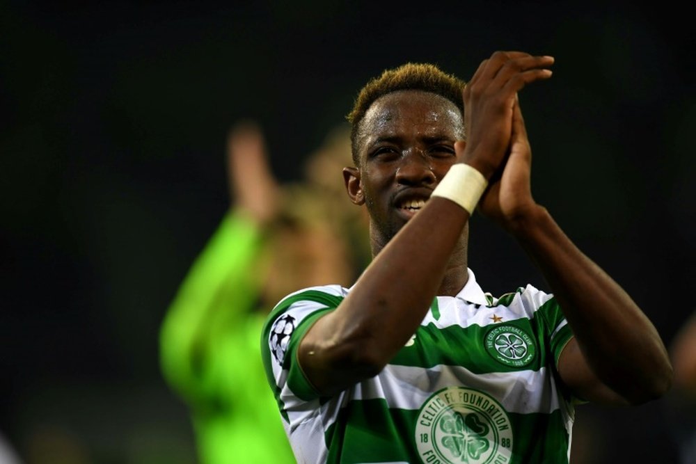 Celtics French striker Moussa Dembeles 27th goal of the season helped runaway Celtic to a 2-0 win