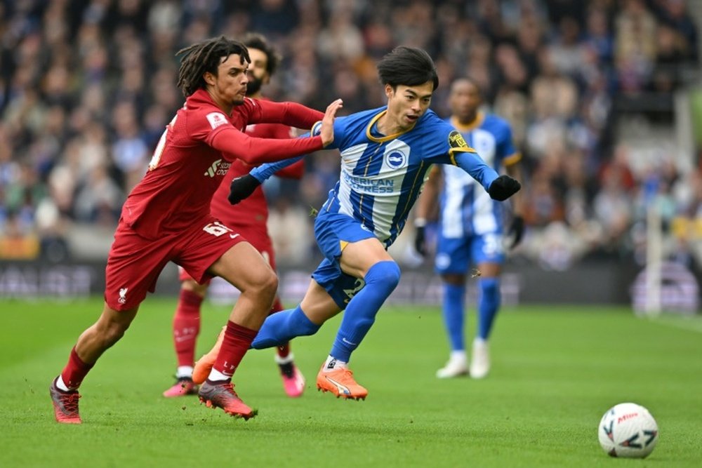 Mitoma has scored five times in 13 appearances for his country. AFP