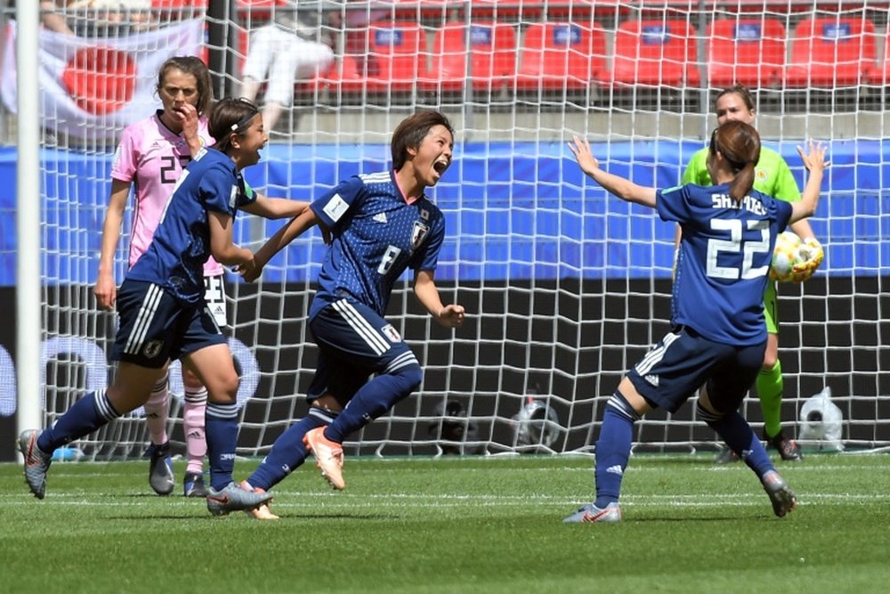 Japan edged out Scotland on Friday. AFP