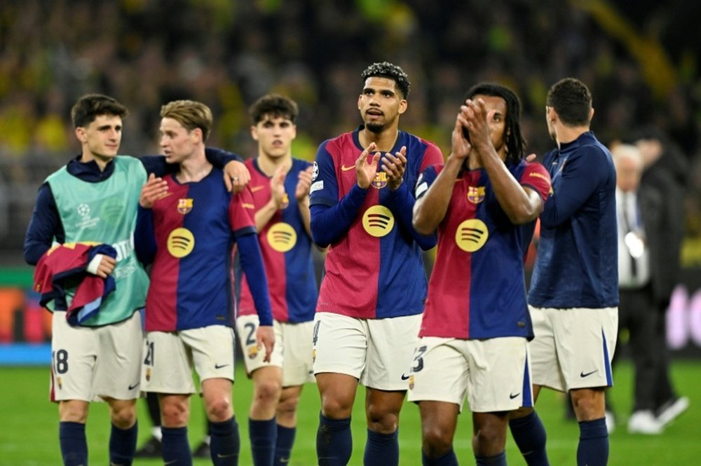 Barca made it to the semi-finals but the Dortmund defeat gave them food for thought. AFP