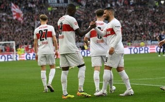 Deniz Undav scored in the eighth minute of stoppage time to snatch Stuttgart a point, pulling the home side level in a 3-3 draw with visiting Heidenheim on Sunday.